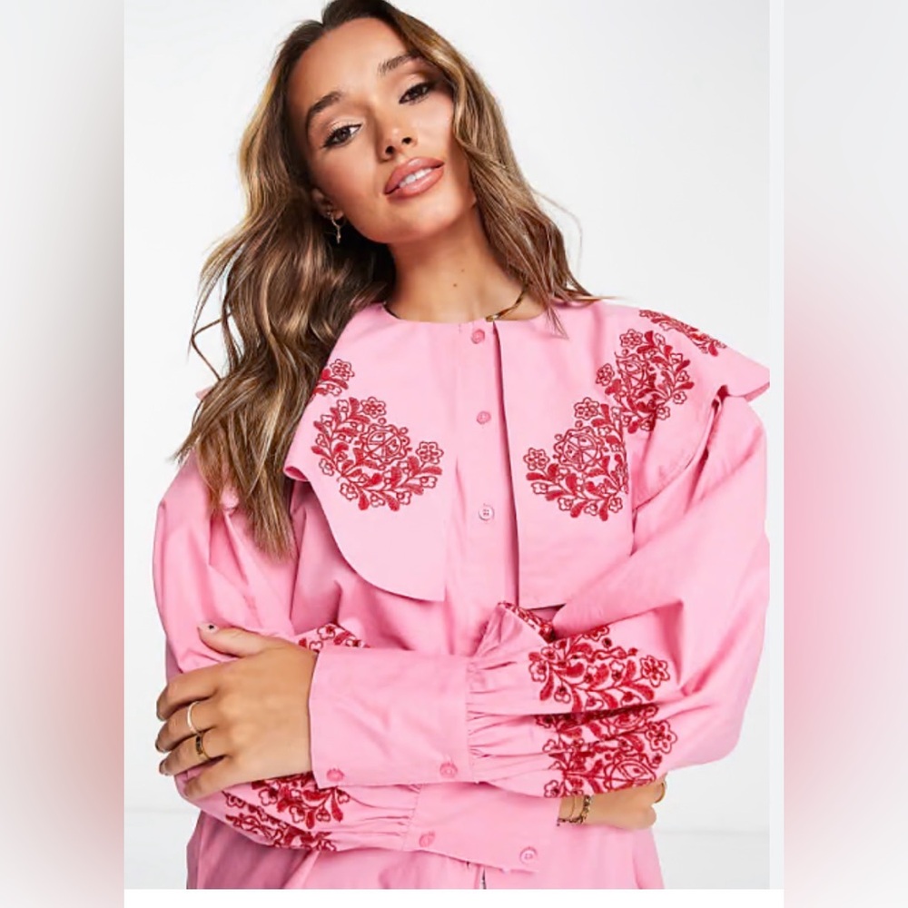NWOT Damson Madder Pink shirt